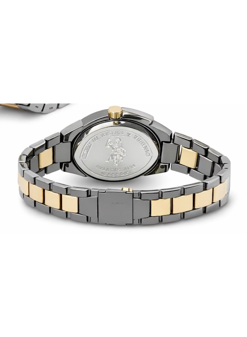 U.S. Polo Assn. ساعة معصم للرجال بتصميم مزدوج اللون USC80716 - Image 3